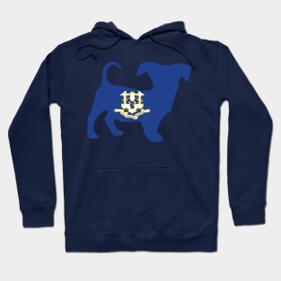 Chiweenie Dog Lover Connecticut Flag Hoodie